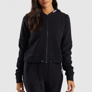 GYMSHARK TEXTURE HOODED BOMBER
